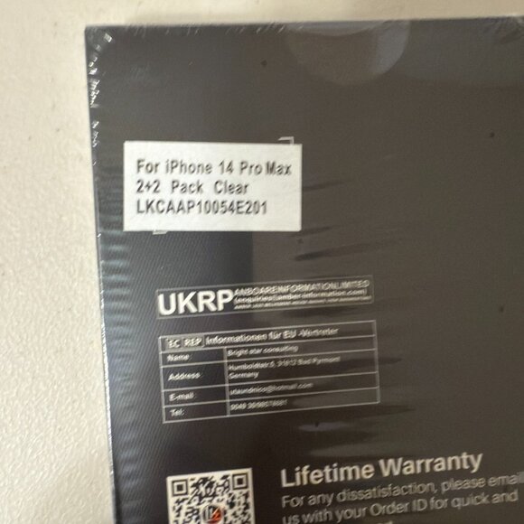 iphone 14 pro max 2 pack clear screen protector - Picture 3 of 7